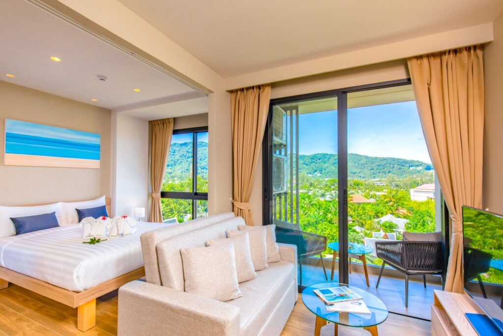 Modern studio room at Diamond Resort Phuket near Bang Tao Beach