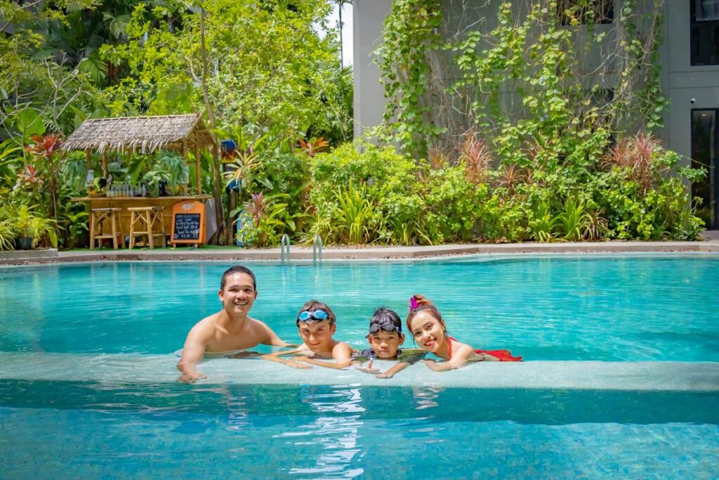 Guests relaxing at Diamond Resort Phuket near Bang Tao Beach
