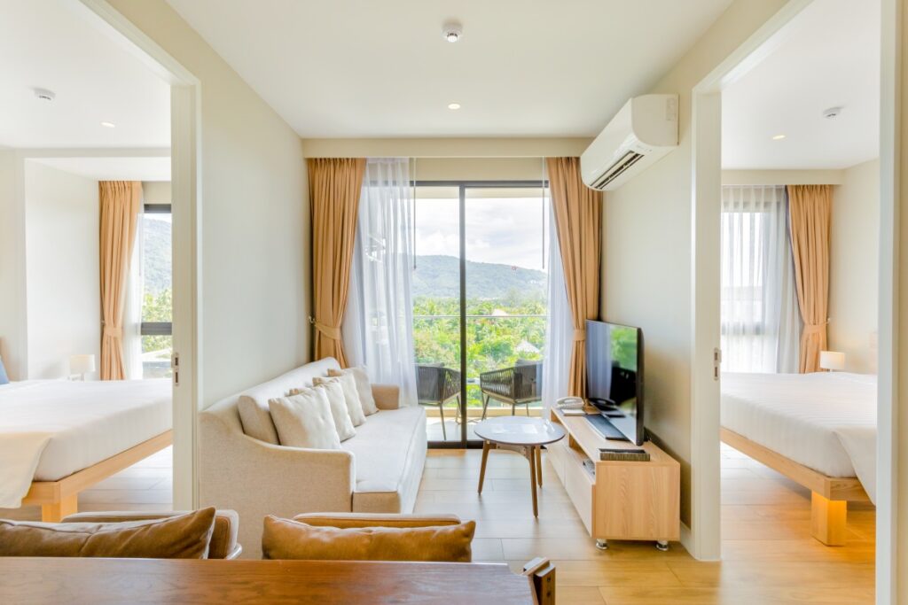 Spacious family suite at Diamond Resort Phuket near Bang Tao Beach